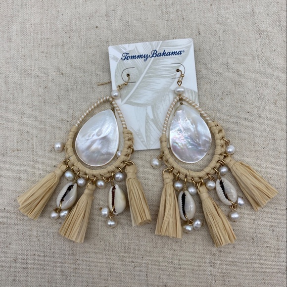 Tommy Bahama NEW  Madreperla Tassel Earrings NWT - Picture 4 of 6